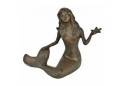 Rustic Cast Iron Large Mermaid 15"