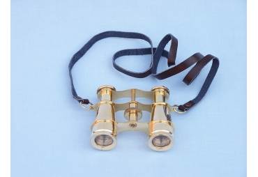 Captain's Solid Brass Binoculars 4"