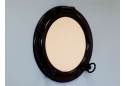 Gloss Black Finish Porthole Mirror 20"