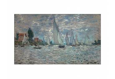 The Sailboats - Boat Race at Argenteuil, c. 1874 by Claude Monet