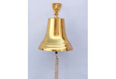 Brass Hanging Ship's Bell 18"