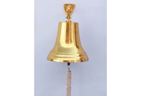 Brass Hanging Ship's Bell 18"
