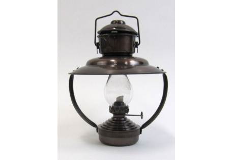 Iron Trawler Lamp / Oil Lamp Antique Finish