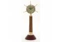Brass Wood Ship Wheel Clock