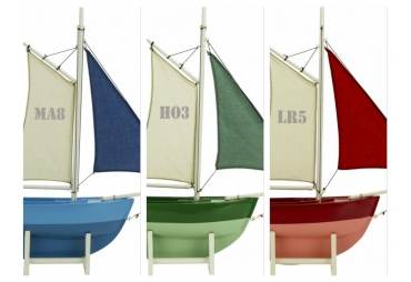 Complete Set of 3 Decorative Sailer's Blue, Green and Red 
