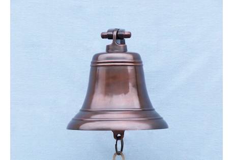 Antiqued Copper Bell 9"