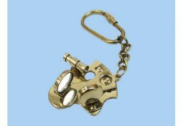 Brass Sextant Keychain 5"