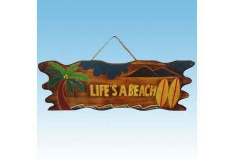 Life's a Beach Wooden Sign 24"