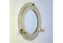 Brass Porthole Mirror 15"