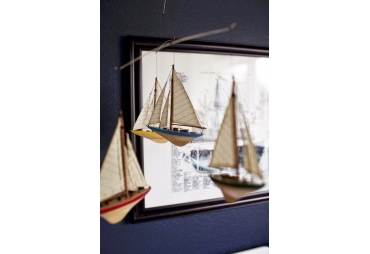 Americas Cup Mobile Miniature Sailboat Models