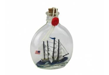Bluenose Sailboat in a Glass Bottle 4"