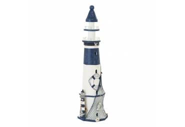 Seaside Wooden Coastal Lighthouse Nautical Decor