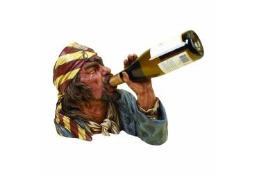 Polystone Pirate Wine Bottle Holder