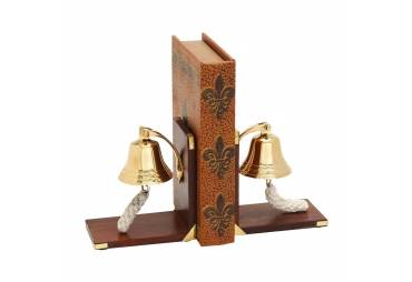 Ship's Bell Bookends  Maritime Decor  Set of 2 