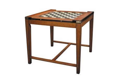 Wooden Casino Royale Game Table Chess Backgammon Poker Cards
