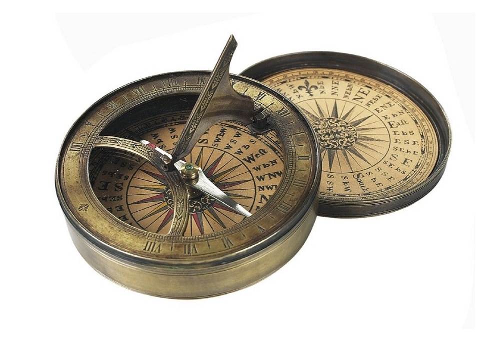 Nautical Brass Sundial Compass With Display Stand For Corporate