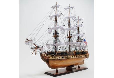 Scaled USS Constitution Wooden Ship Model 