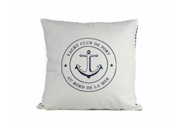 Yacht Club Anchor Decorative Throw Pillow 16"