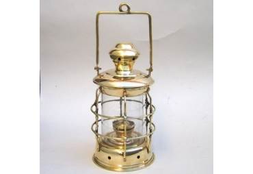 Brass Cargo Lantern Round Oil Lamp