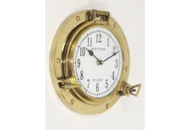 Brass Porthole Clock