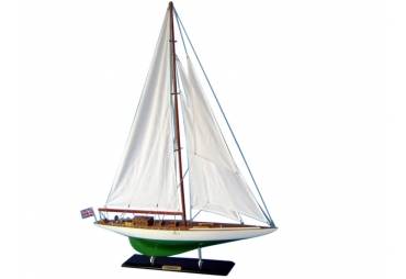 America's Cup Shamrock Wooden Sailboat Model 