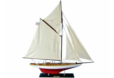  America's Cup Vigilant Wooden Sailboat Model 