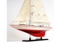 Americas Cup Endeavour Wooden Sailboat Model 