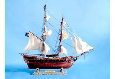 Caribbean Pirate Ship Model - White Sails 