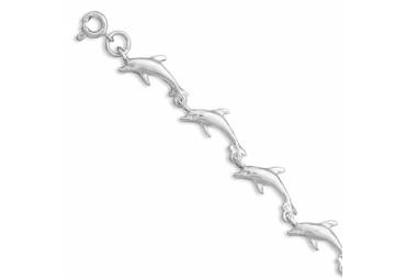 7" Dolphin Link Bracelet