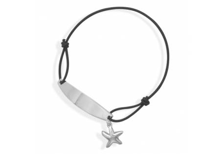 Adjustable ID Bracelet with Starfish Charm