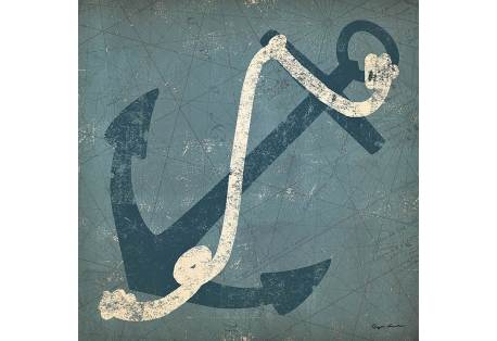 Nautical Anchor Blue