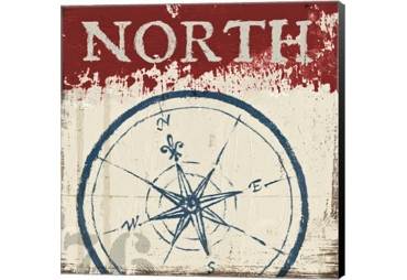 Nautical I Red Canvas Museum Wrap