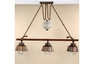 Amarras Nautical Three Light Island Chandelier 