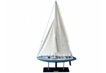 Stars and Stripes Wooden America's Cup Yacht Model 40"