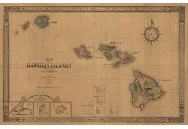 Hawaiian Islands Map 