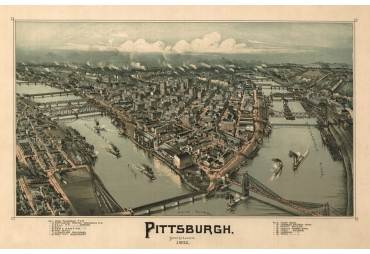 Pittsburgh Map, 1902  
