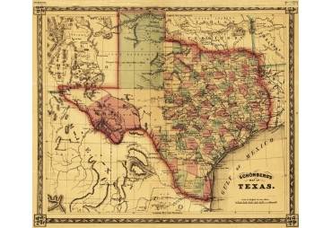 Old Map of Texas