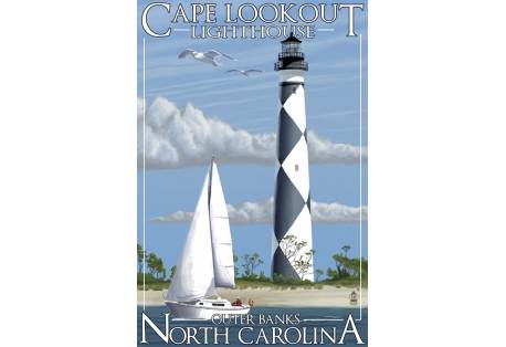 Nautical Wall Decor Cape Lookout Lighthouse Carolina 
