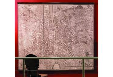 1739 Paris Map Wall Scrolls