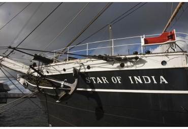 Maritime museum on a ship, Star of India, San Diego, California, USA 