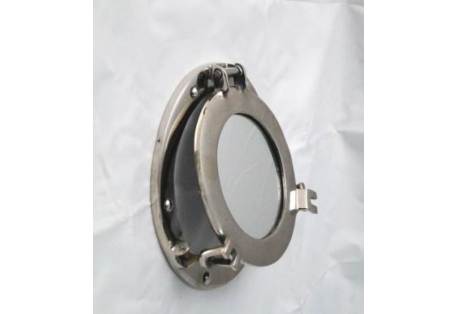 Aluminum Porthole Mirror 9"