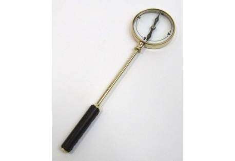Solid Brass Magnifying Glass Compass with Handle 