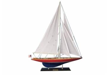 America's Cup American Eagle Wooden Yacht Model 