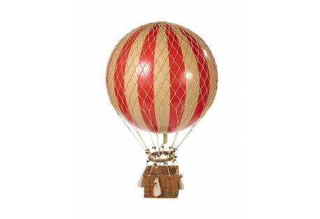 Aviation Decor Jules Verne Red 17" Hot Air Balloon Authentic Models