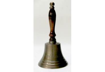 Aluminum Captains Bell Antique Finish Engraved "Captains Table" 