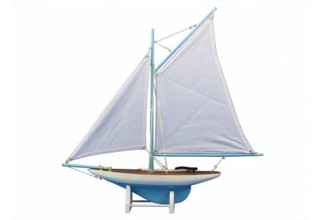 Decorative Wooden Sailboat Model Contender 18"