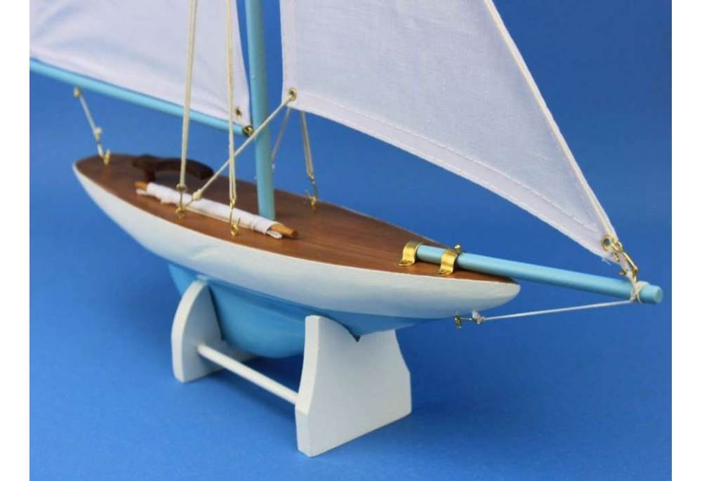 Wedding Centerpiece Decorative Wooden Sailboat Model Contender