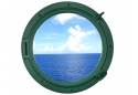 Sea Worn Green Porthole Window 15"