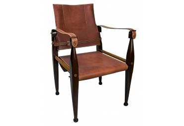Campaign Safari Leather Chair 