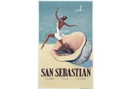Vintage Travel Poster 1956 San Sebastian Poster 
